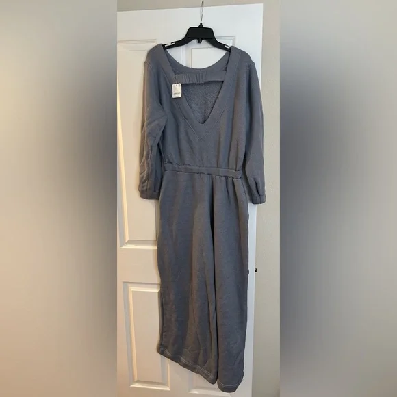 Free People Gray Wide Leg Pants - Picture 3 of 4